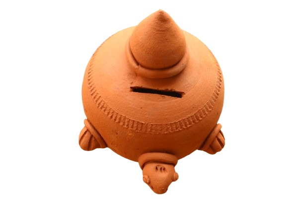Premium Handcrafted Terracotta Kachuwa Gulak (Turtle Coin Bank)